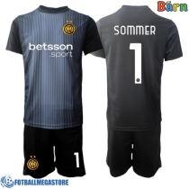 Fotballdrakt Barn Inter Milan Yann Sommer #1 Keeper Hjemmedraktsett 2025-26 Kortermet (+ Korte bukser)